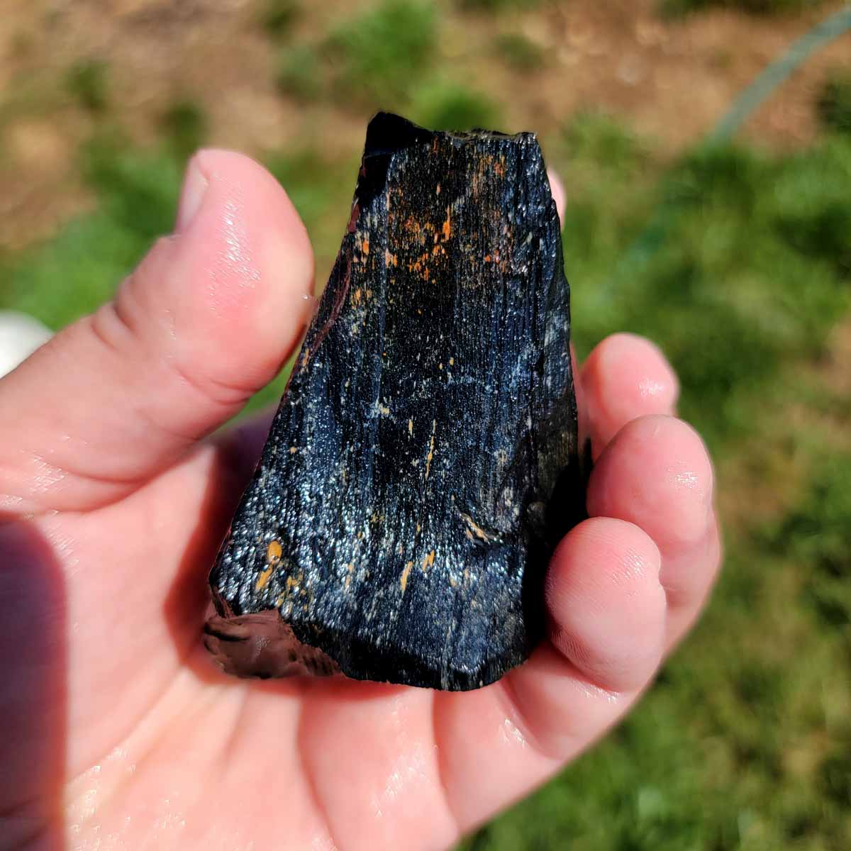 Highgrade Mexican Velvet Obsidian Rough Chunk!