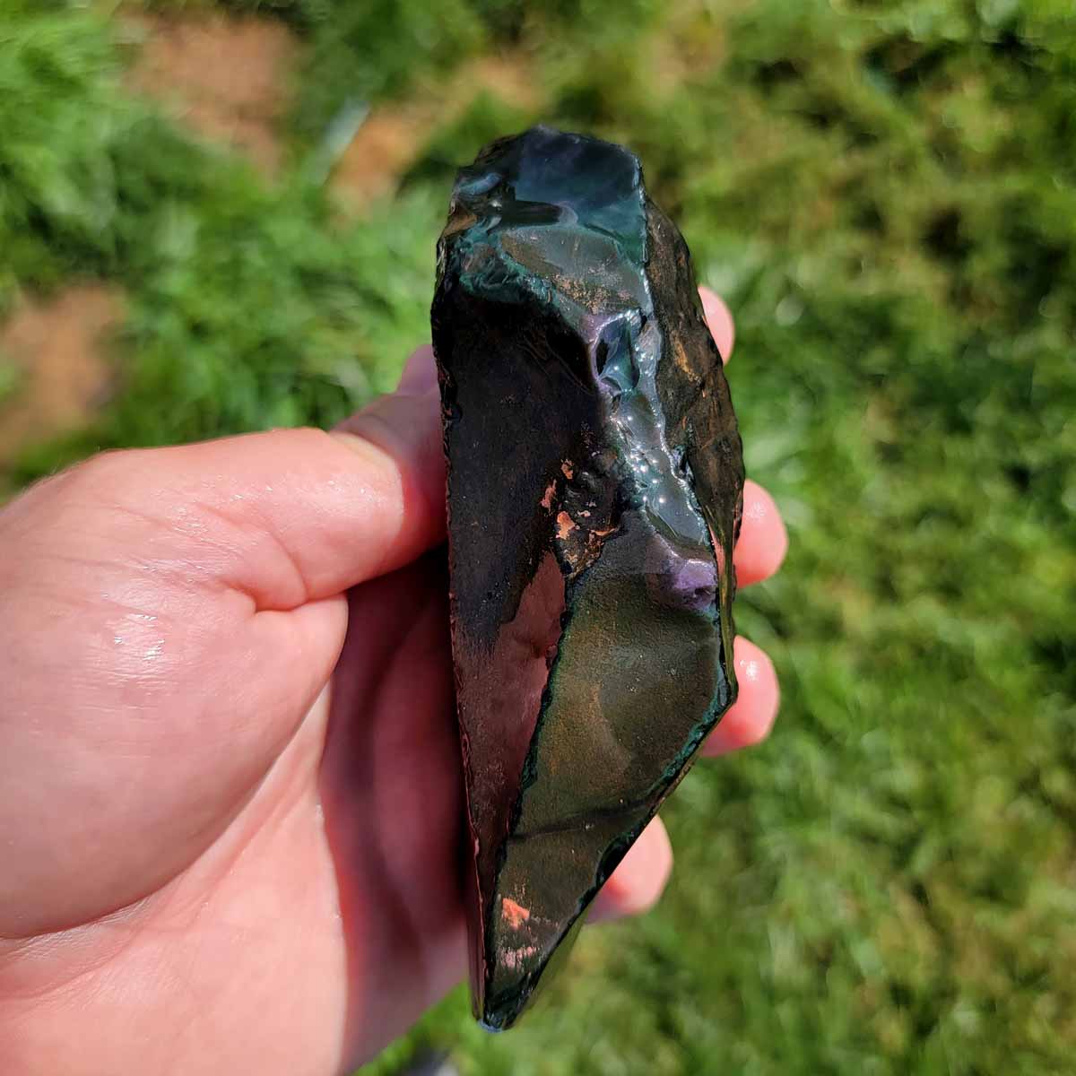 Highgrade Mexican Velvet Obsidian Rough Chunk!