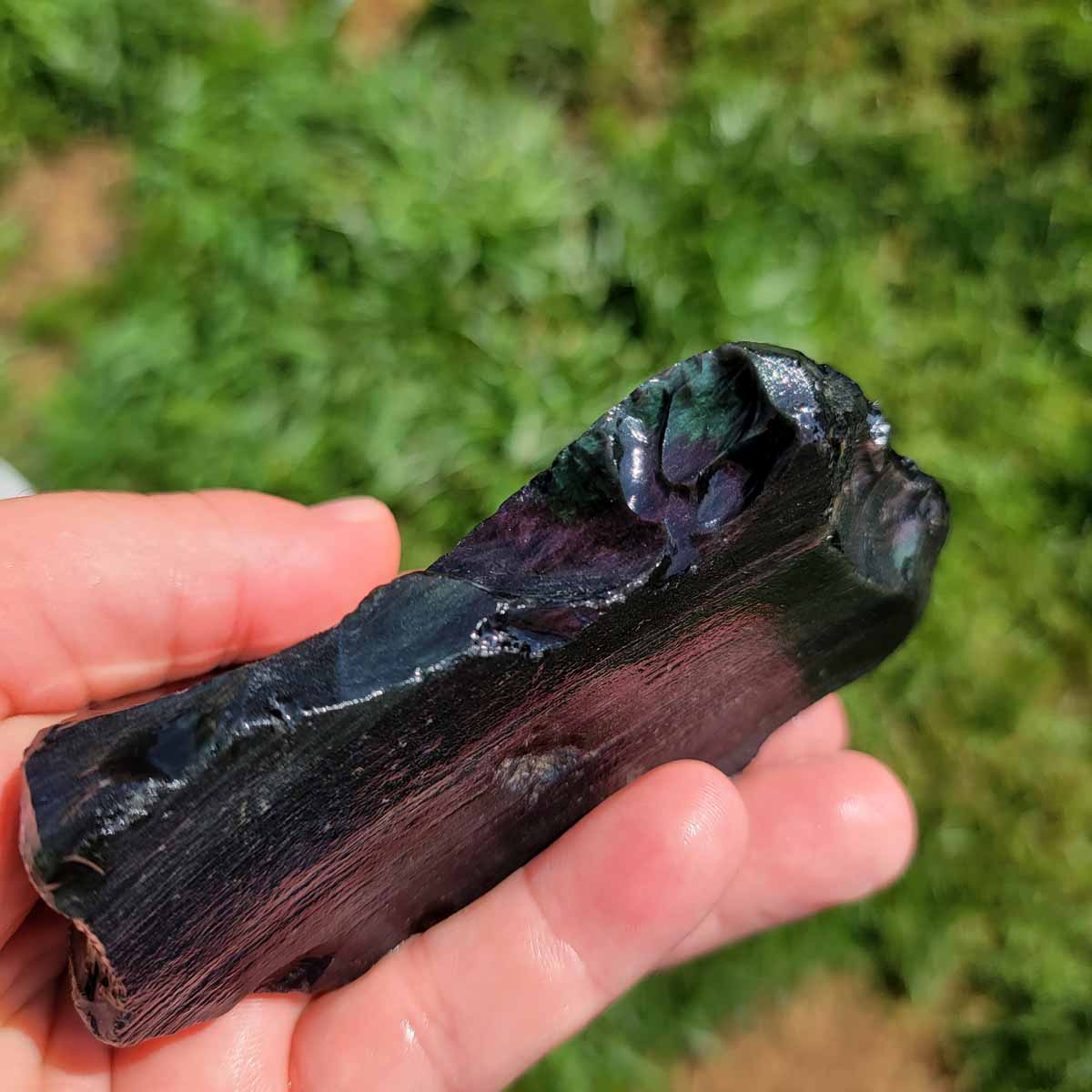 Highgrade Mexican Velvet Obsidian Rough Chunk!