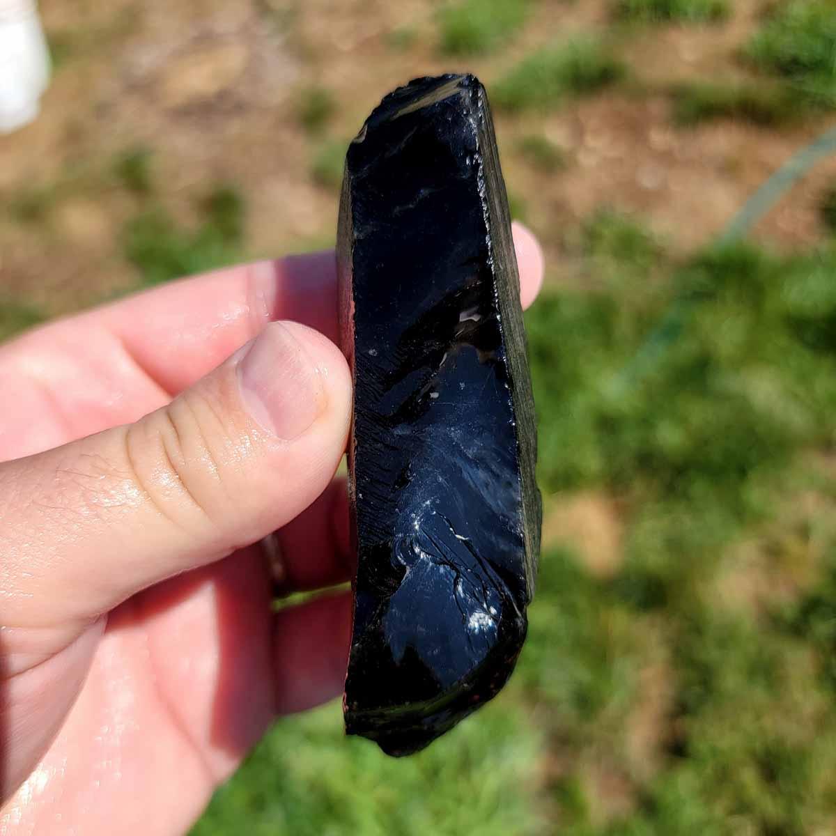 Highgrade Mexican Velvet Obsidian Rough Chunk! - Lapidary Central