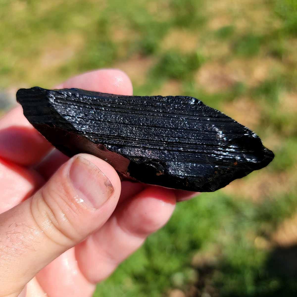 Highgrade Mexican Velvet Obsidian Rough Chunk! - Lapidary Central