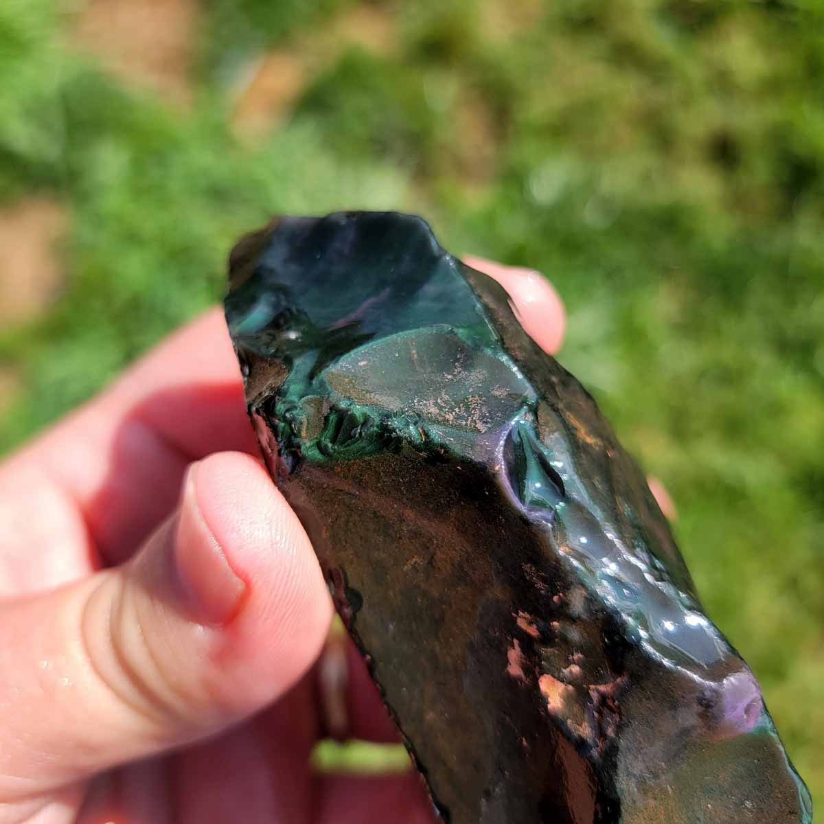 Highgrade Mexican Velvet Obsidian Rough Chunk!