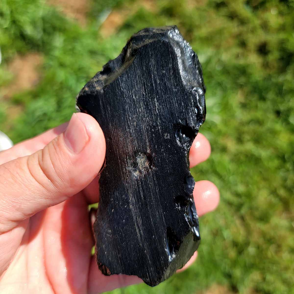 Highgrade Mexican Velvet Obsidian Rough Chunk!