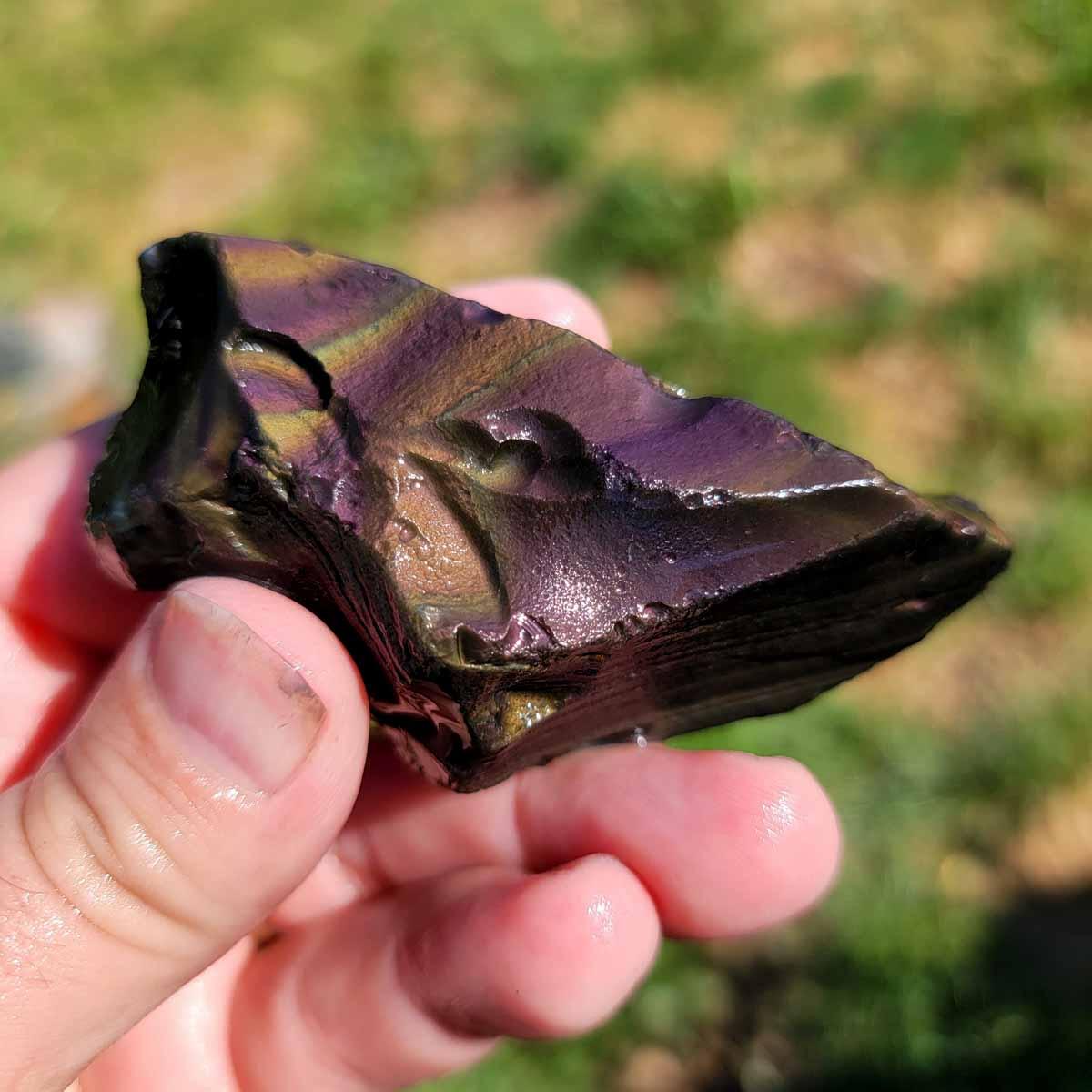 Highgrade Mexican Velvet Obsidian Rough Chunk! - Lapidary Central