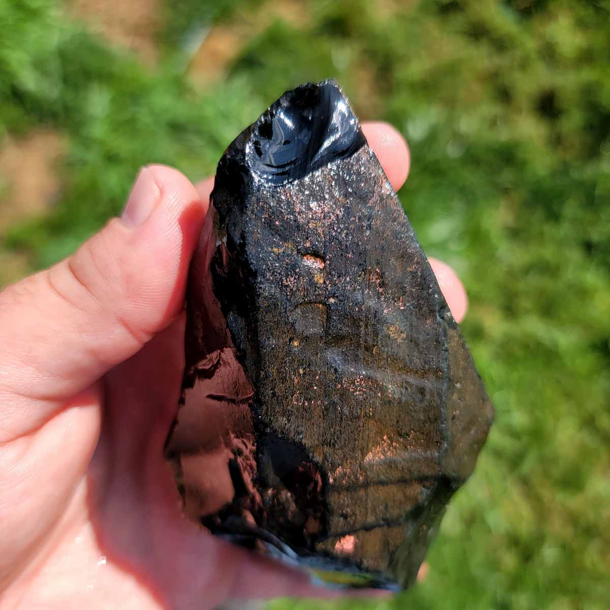 Highgrade Mexican Velvet Obsidian Rough Chunk!