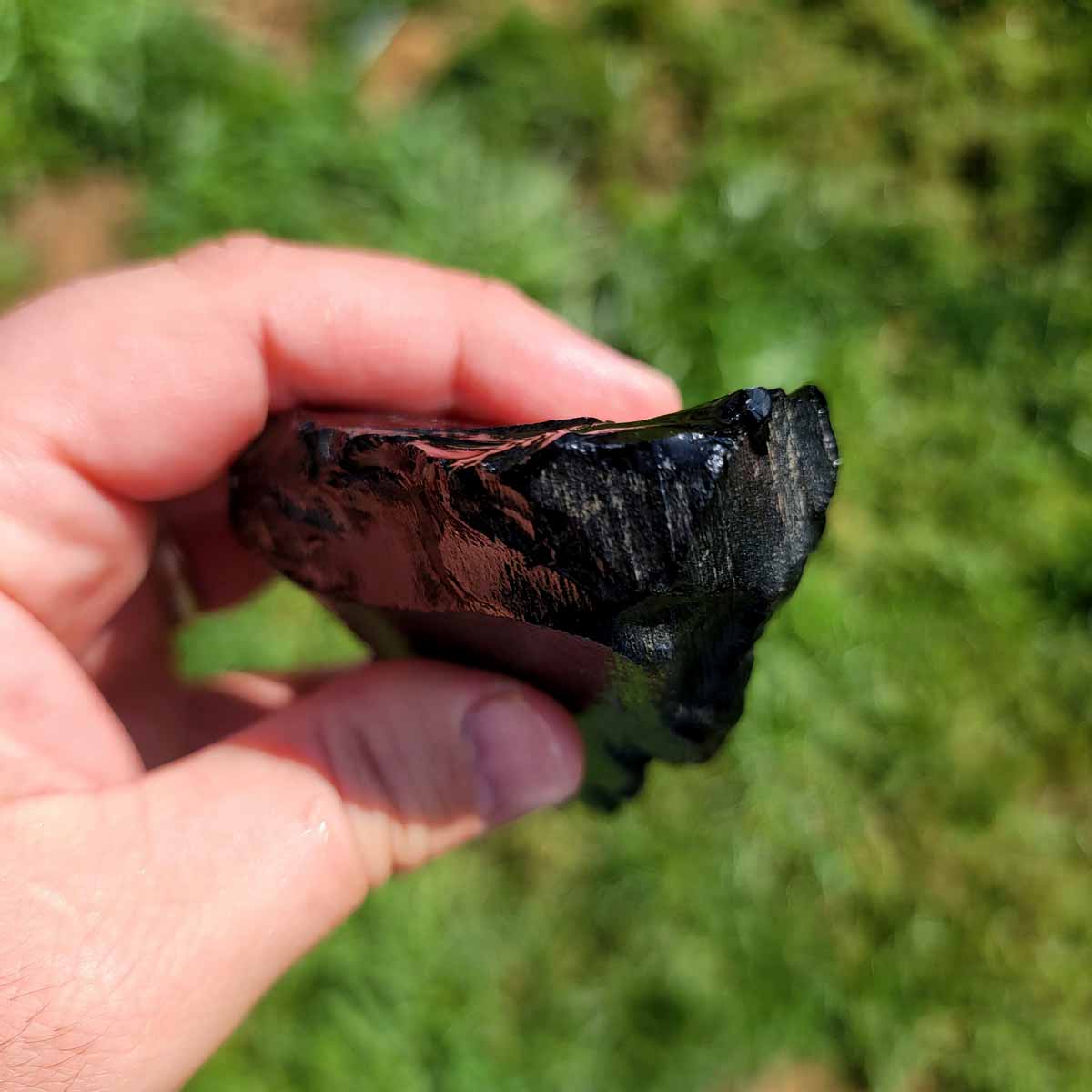 Highgrade Mexican Velvet Obsidian Rough Chunk!