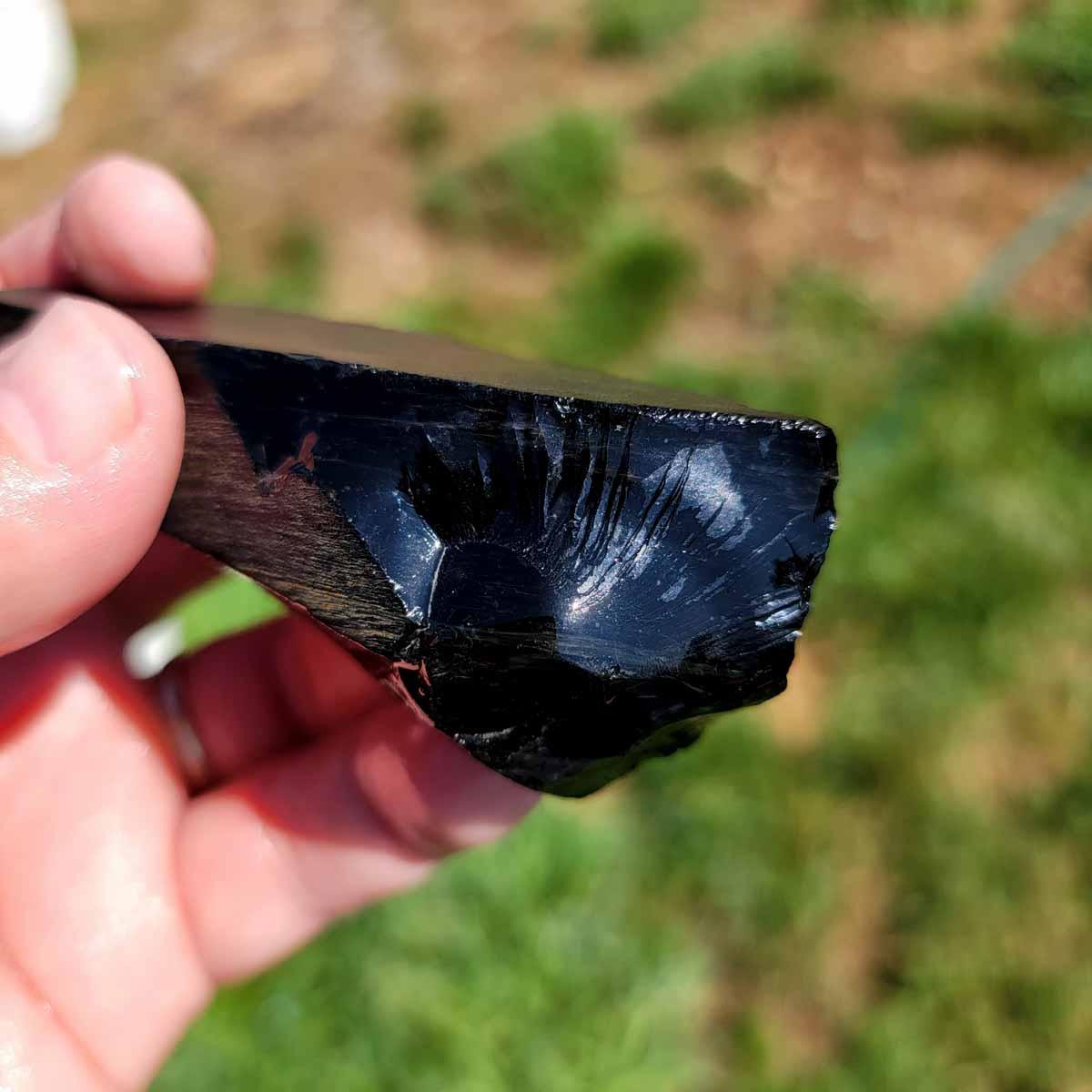 Highgrade Mexican Velvet Obsidian Rough Chunk! - Lapidary Central