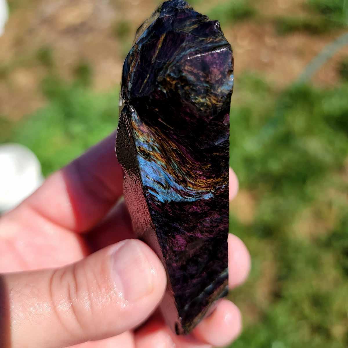 Highgrade Mexican Velvet Obsidian Rough Chunk! - Lapidary Central