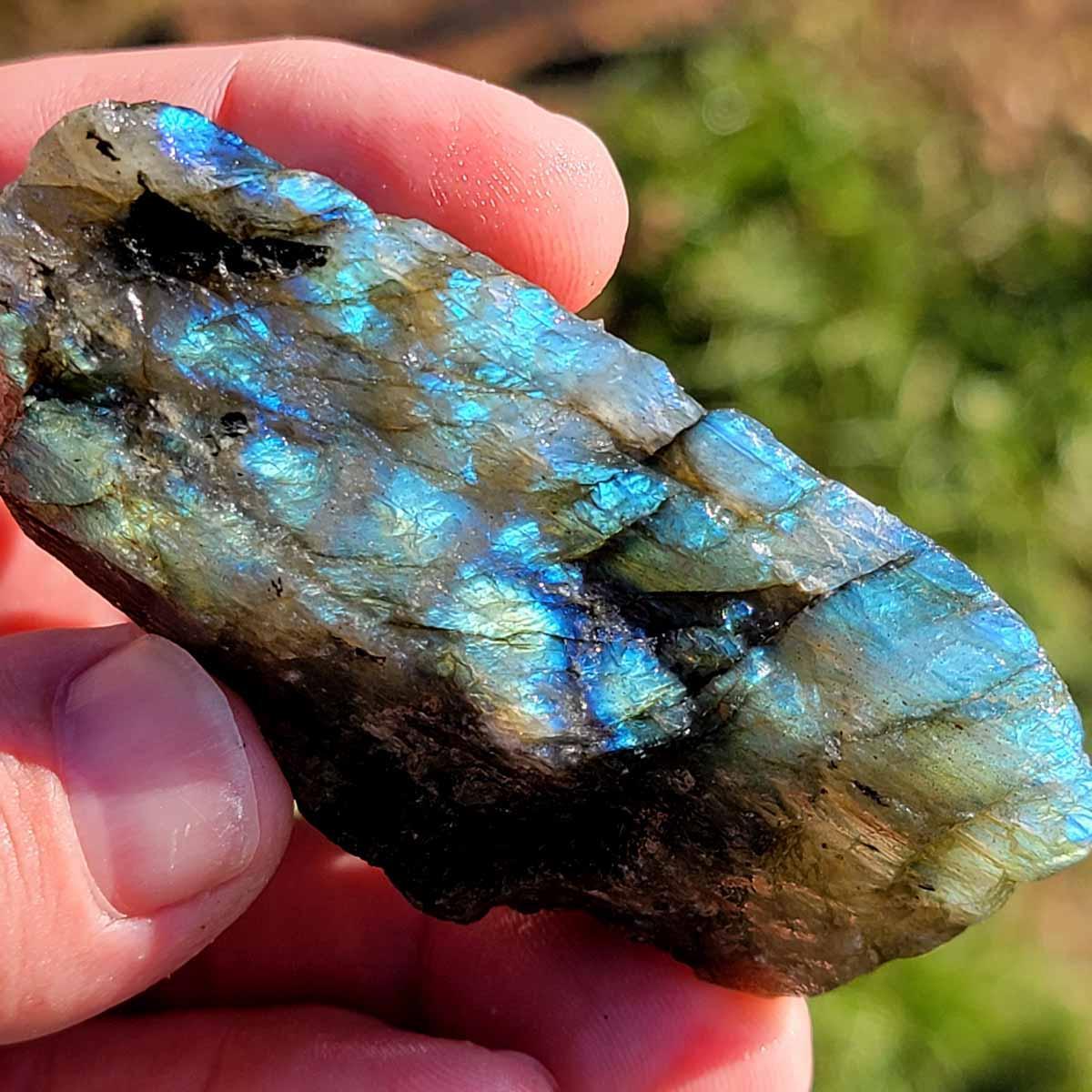 Cabbing Grade Labradorite Trimmer Rough Batch with Good Flash! - LapidaryCentral