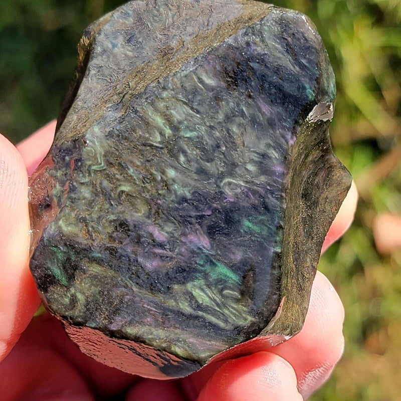 STUNNING Velvet Obsidian Rough Flatrate! - LapidaryCentral