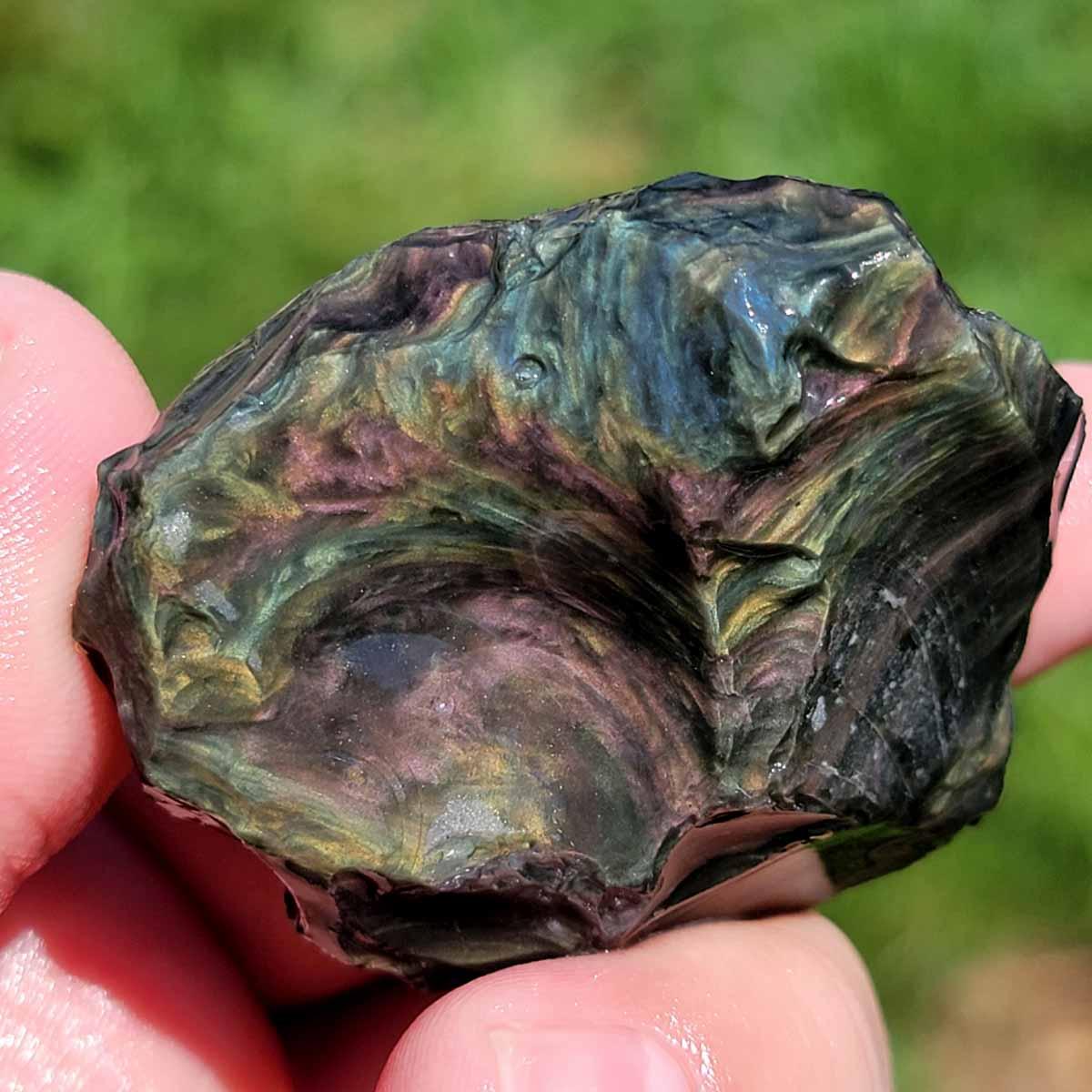 Jaw Dropping Velvet Obsidian Rough Flatrate! - Lapidary Central