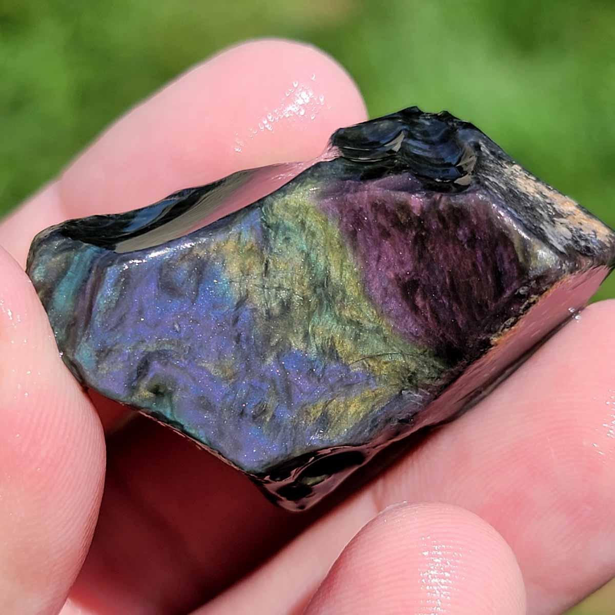 Jaw Dropping Velvet Obsidian Rough Flatrate! - Lapidary Central