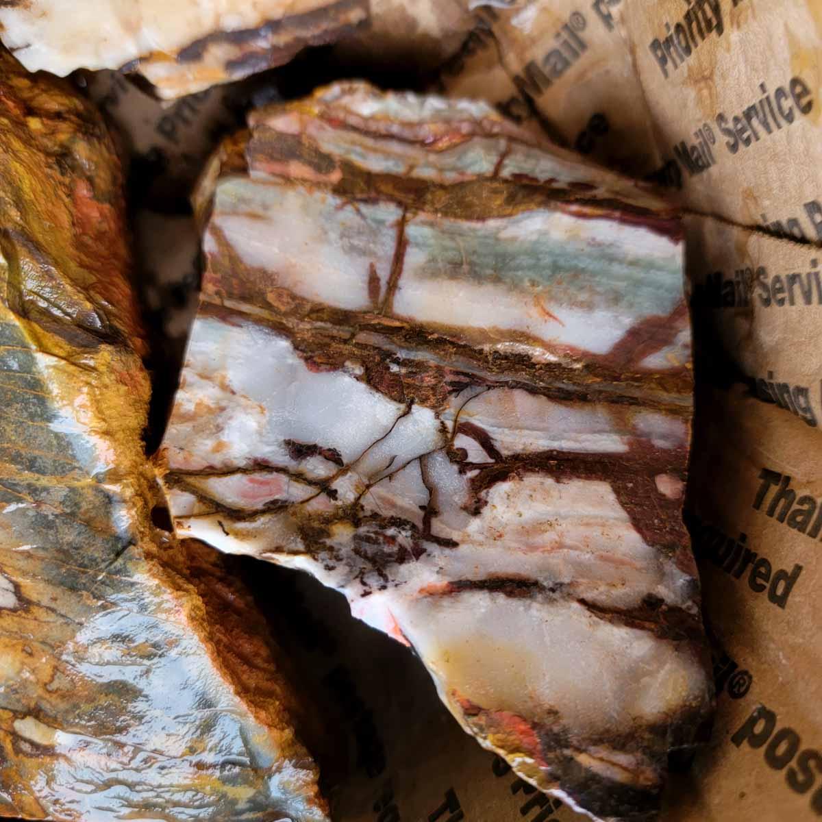 Australian Outback Jasper Cutting Rough Flatrate! - LapidaryCentral