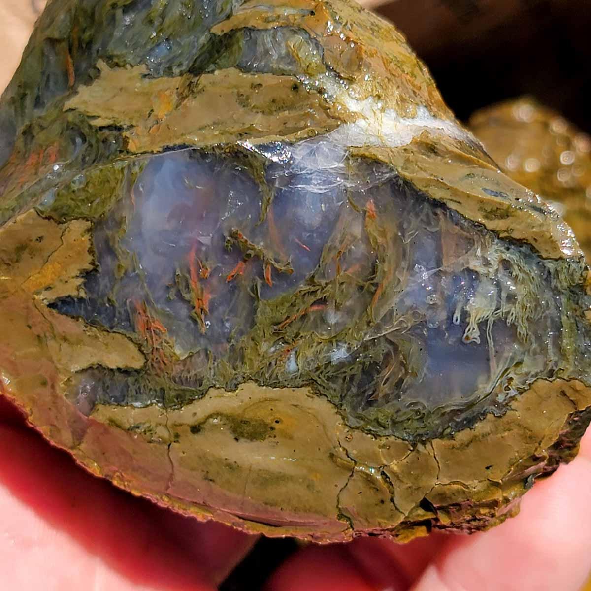 Priday Richardson Moss Bed Thunderegg Cutting Rough Flatrate! - Lapidary Central