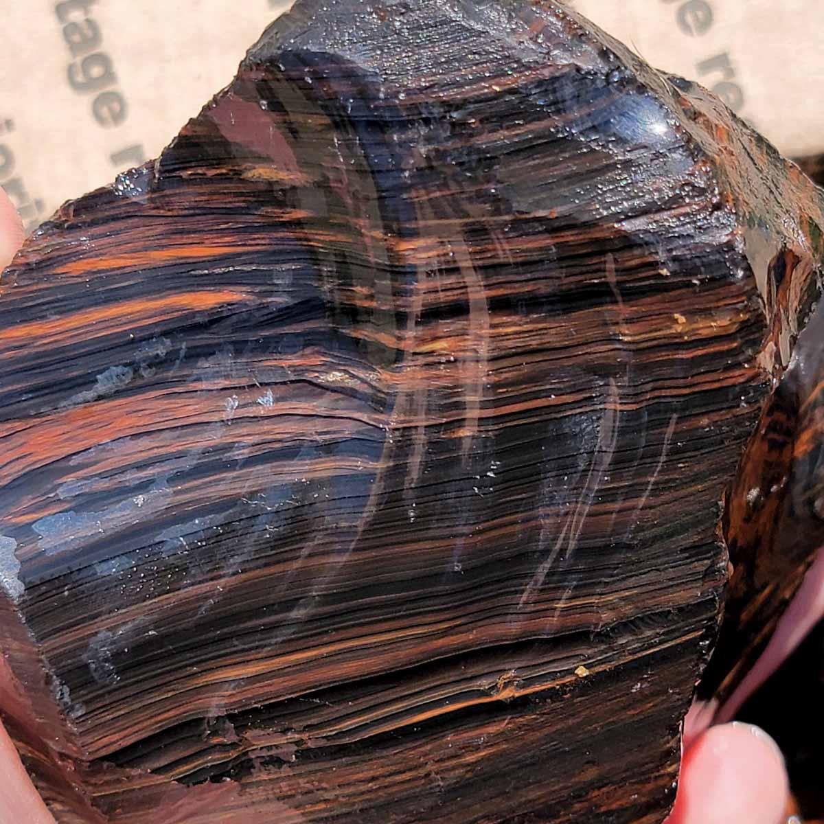 Tri-Flow Sheen Mahogany Mix Old Stock Oregon Obsidian Rough Flatrate! - Lapidary Central