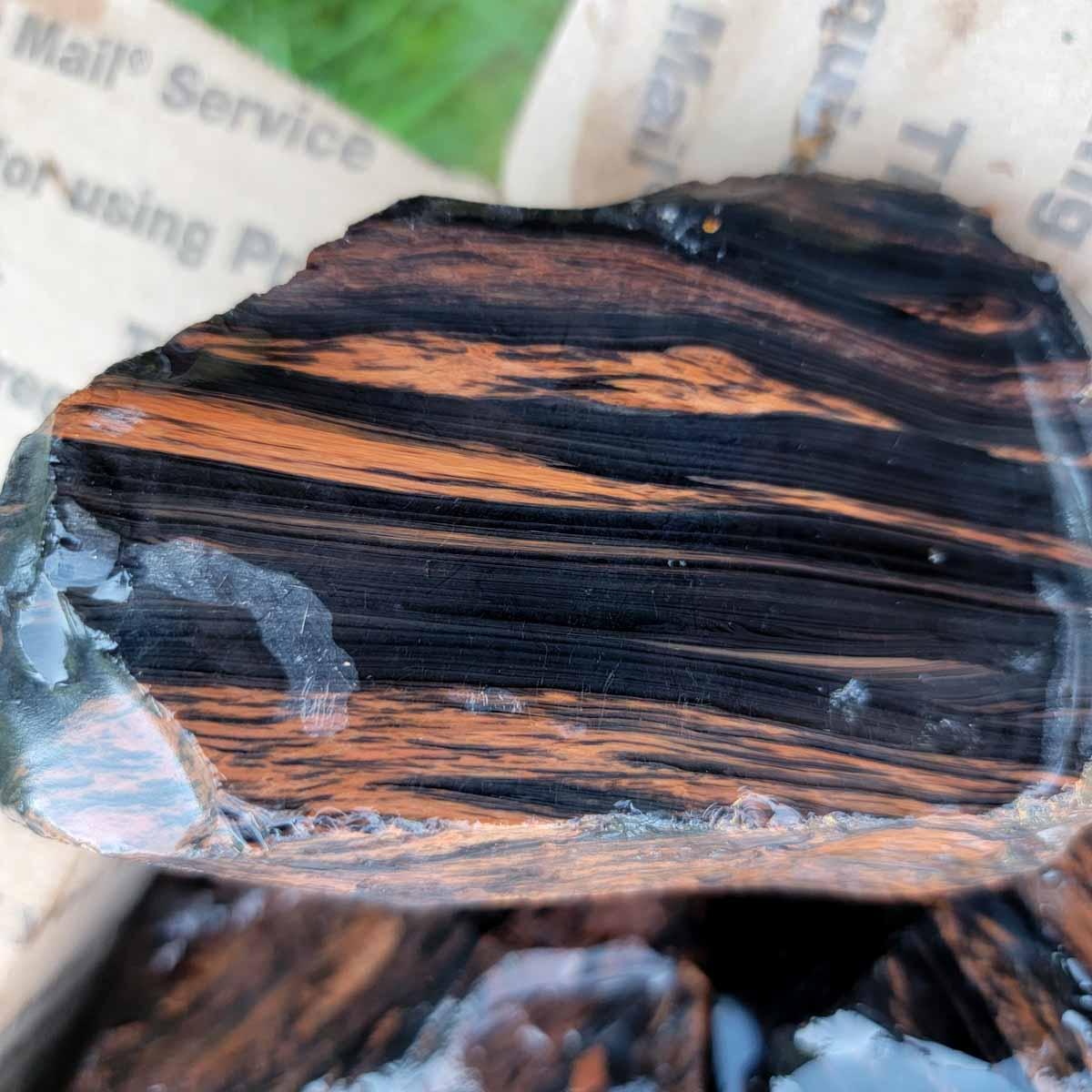 Tri-Flow Mix Old Stock Oregon Obsidian Rough Flatrate! - Lapidary Central