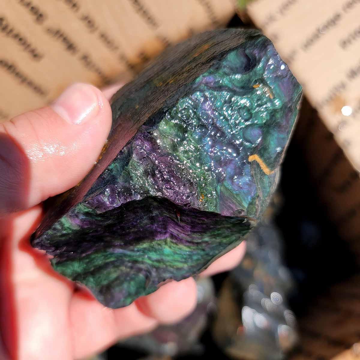 Jaw Dropping Velvet Obsidian Rough Flatrate! - Lapidary Central