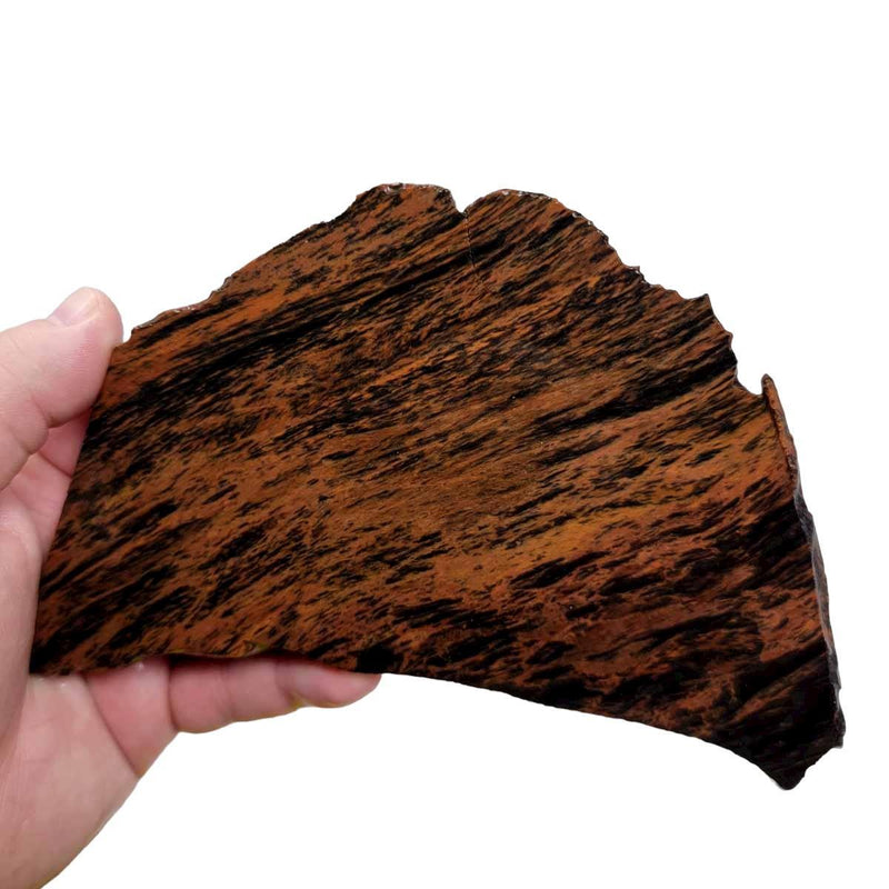 TriFlow Mahogany Obsidian Slab!  Lapidary Stone Slab! - LapidaryCentral