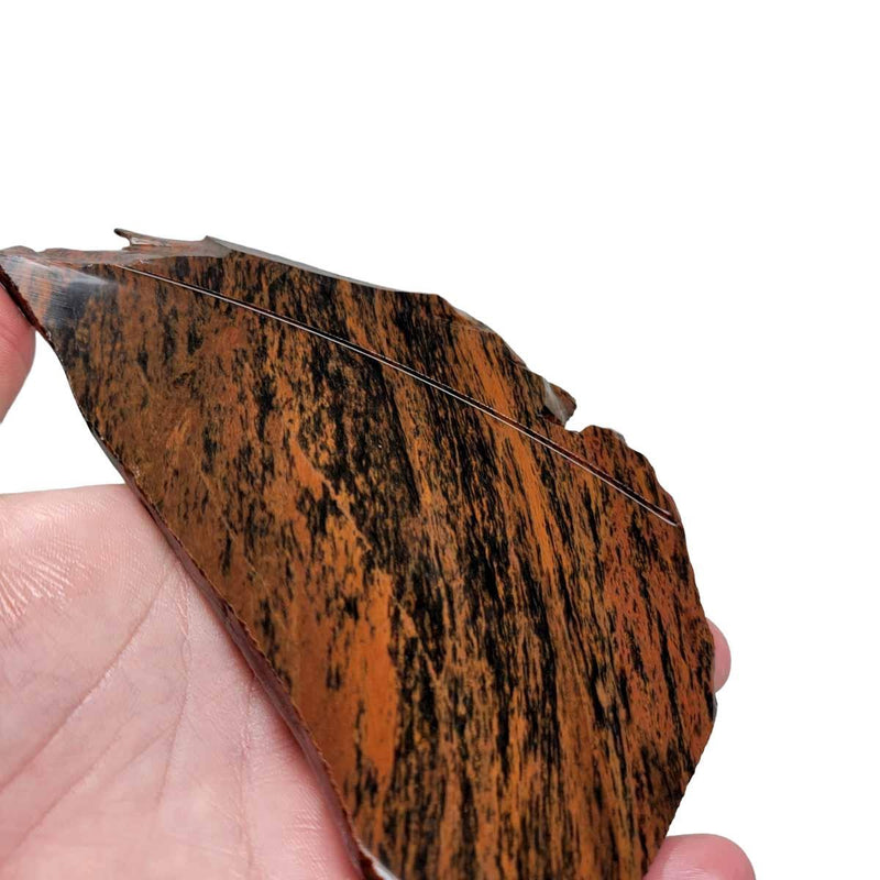 TriFlow Mahogany Obsidian Slab!  Lapidary Stone Slab! - LapidaryCentral