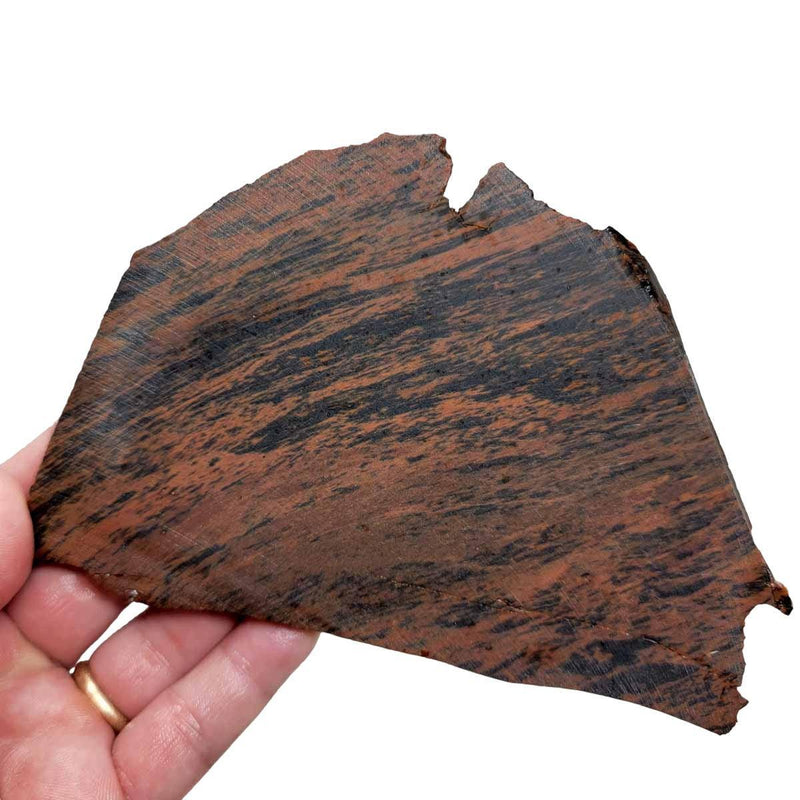TriFlow Mahogany Obsidian Slab!  Lapidary Stone Slab! - LapidaryCentral