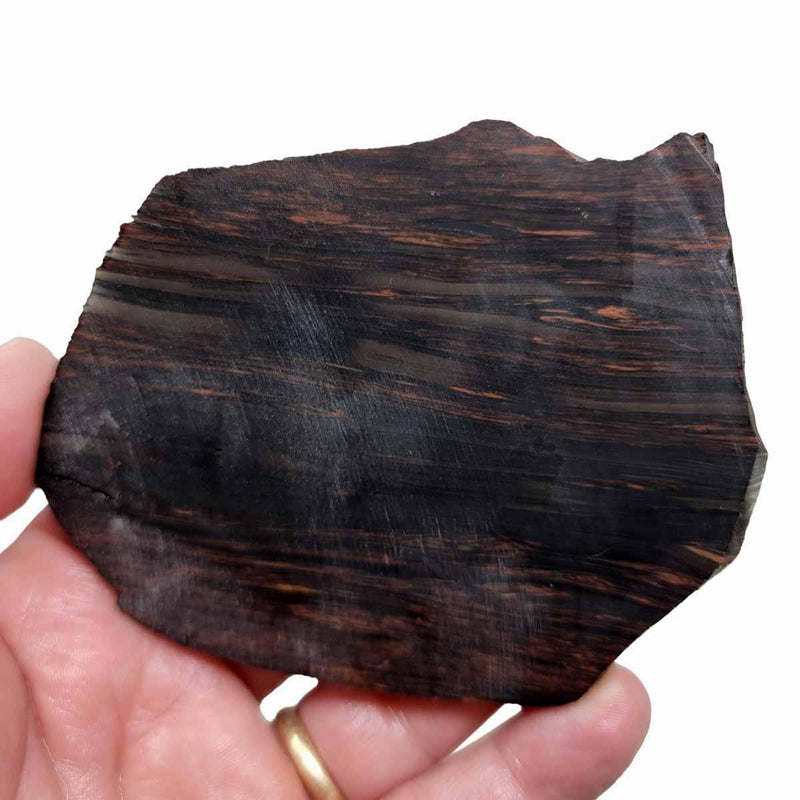 Tri-Flow Mahogany Obsidian Slab!  Lapidary Stone Slab! - LapidaryCentral