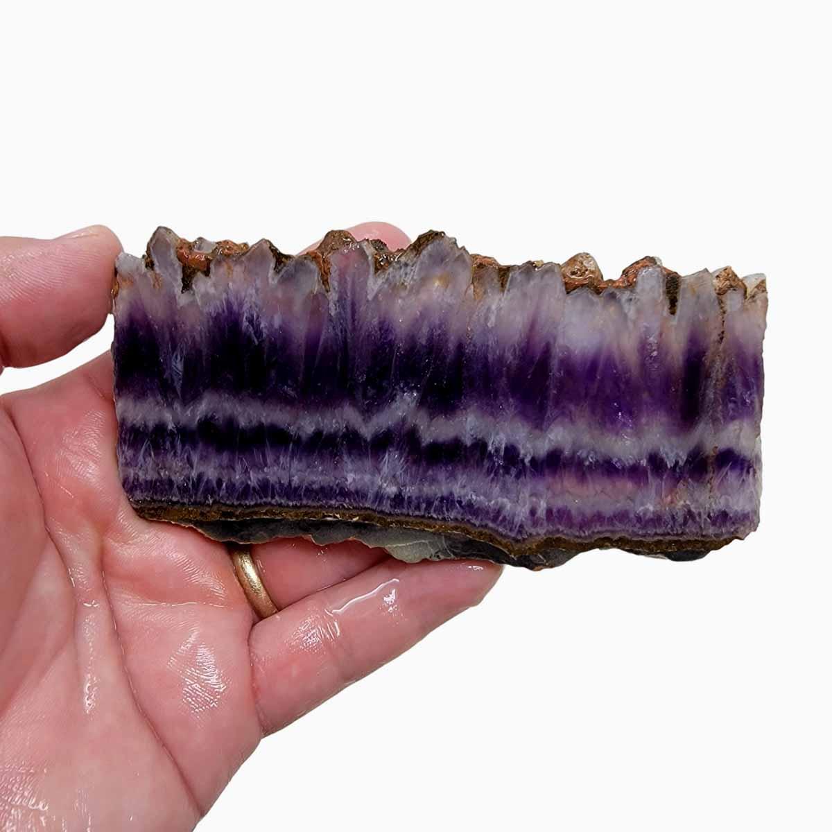 Moroccan Amethyst Lace Agate Slab! Lapidary Stone Slab! - Lapidary Central