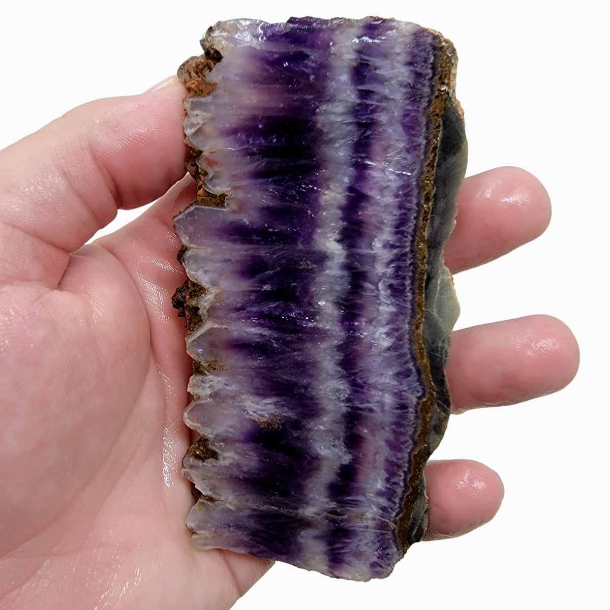Moroccan Amethyst Lace Agate Slab! Lapidary Stone Slab! - Lapidary Central