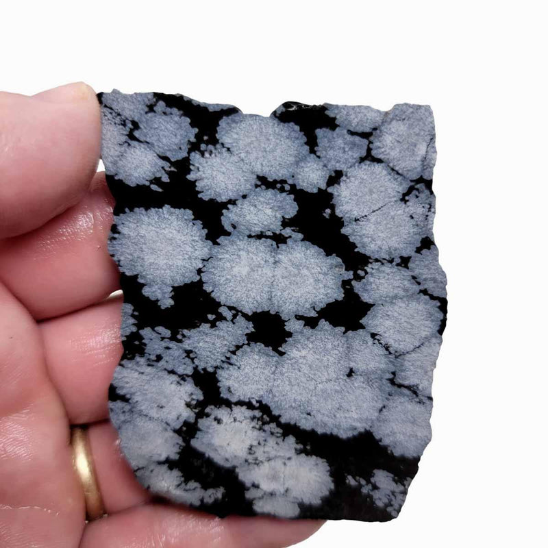 Snowflake Obsidian Slab!  Lapidary Stone Slab! - LapidaryCentral