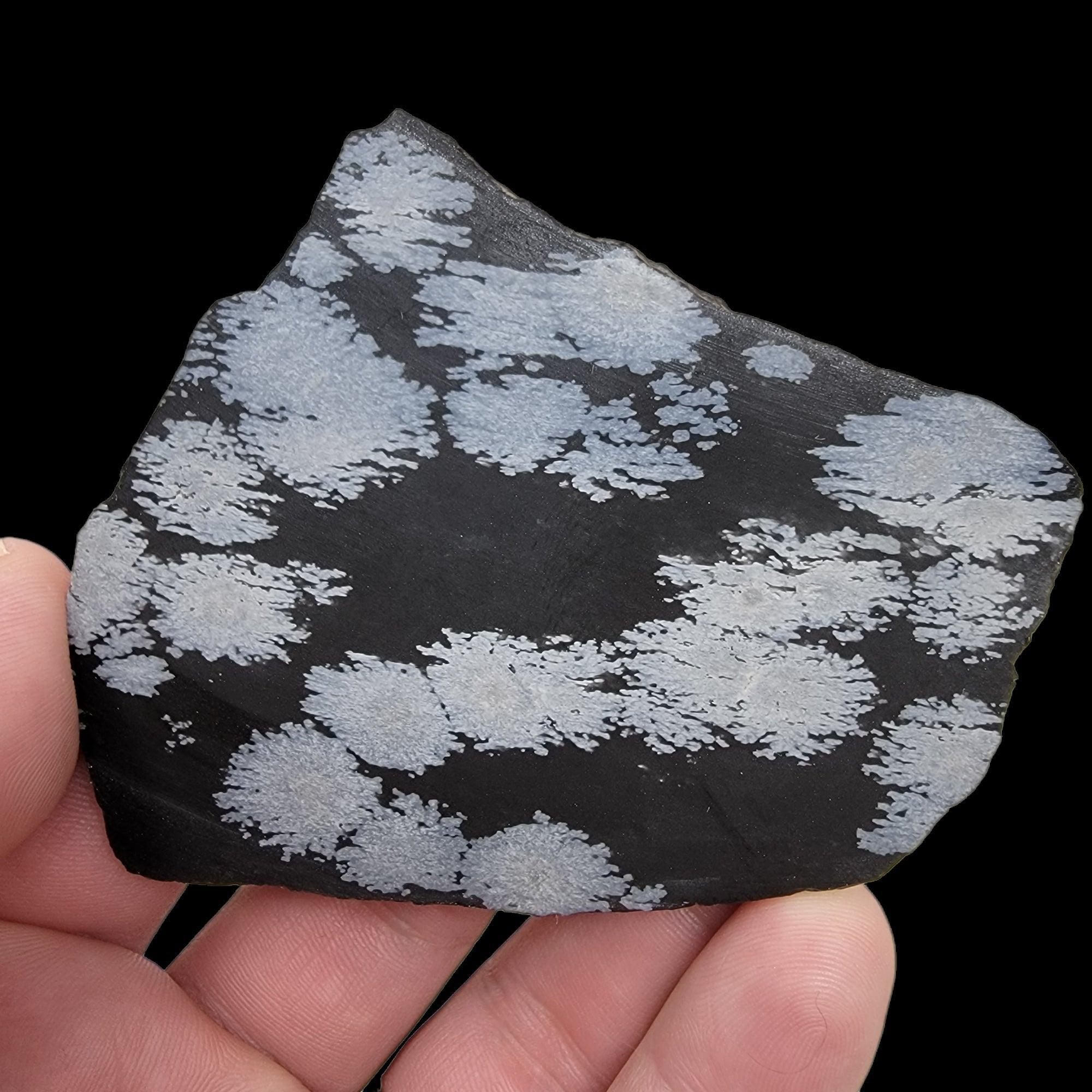 Snowflake Obsidian Slab!  Lapidary Stone Slab! - LapidaryCentral