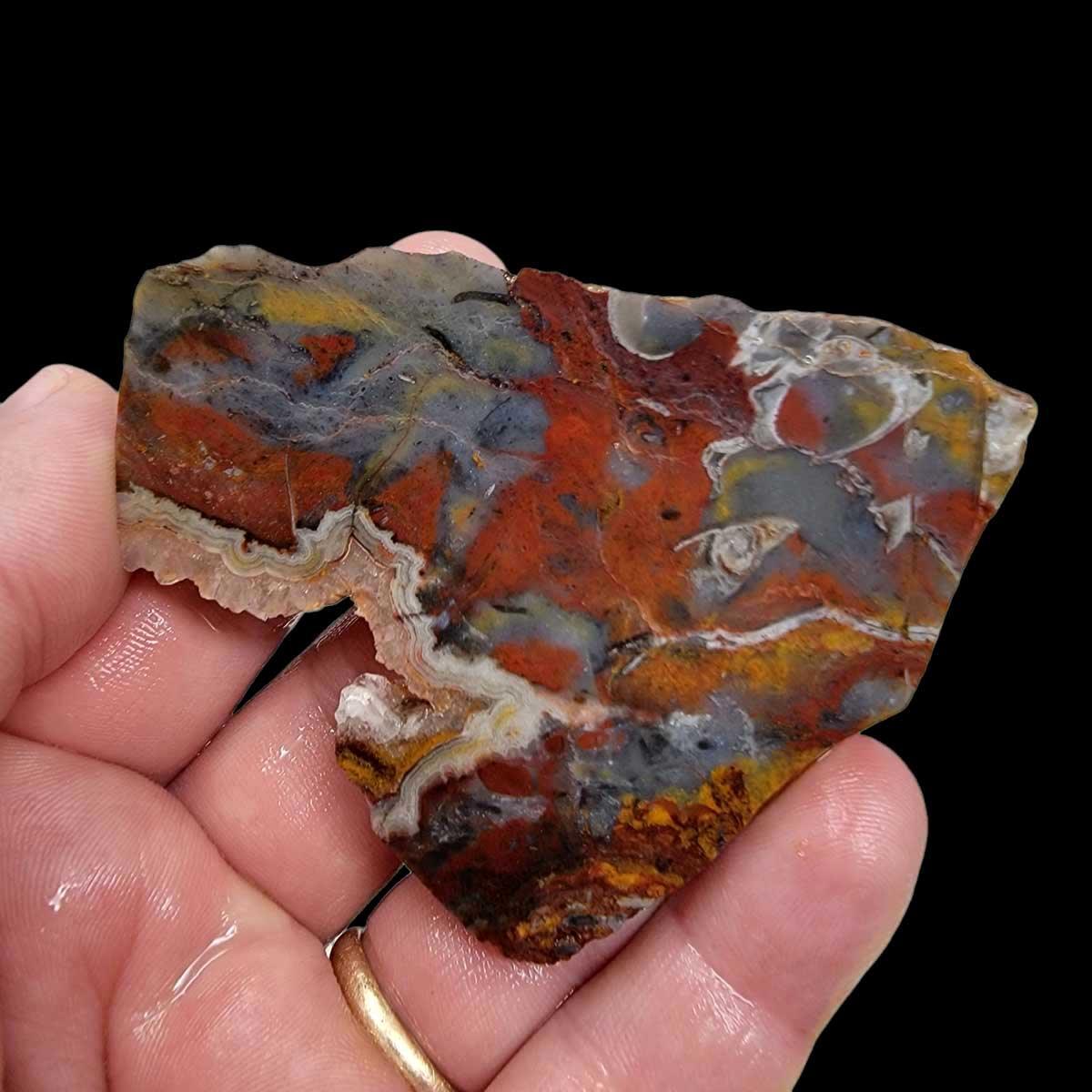 Sarape Jasper Slab!  Lapidary Stone Slab!  Crazy Lace Relative - LapidaryCentral