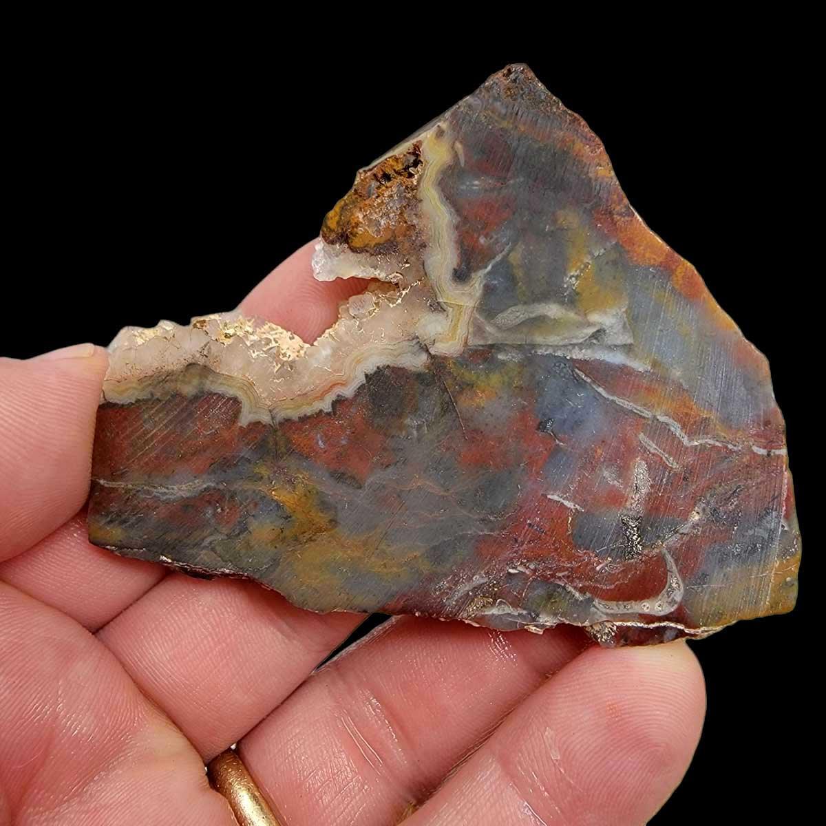 Sarape Jasper Slab!  Lapidary Stone Slab!  Crazy Lace Relative - LapidaryCentral