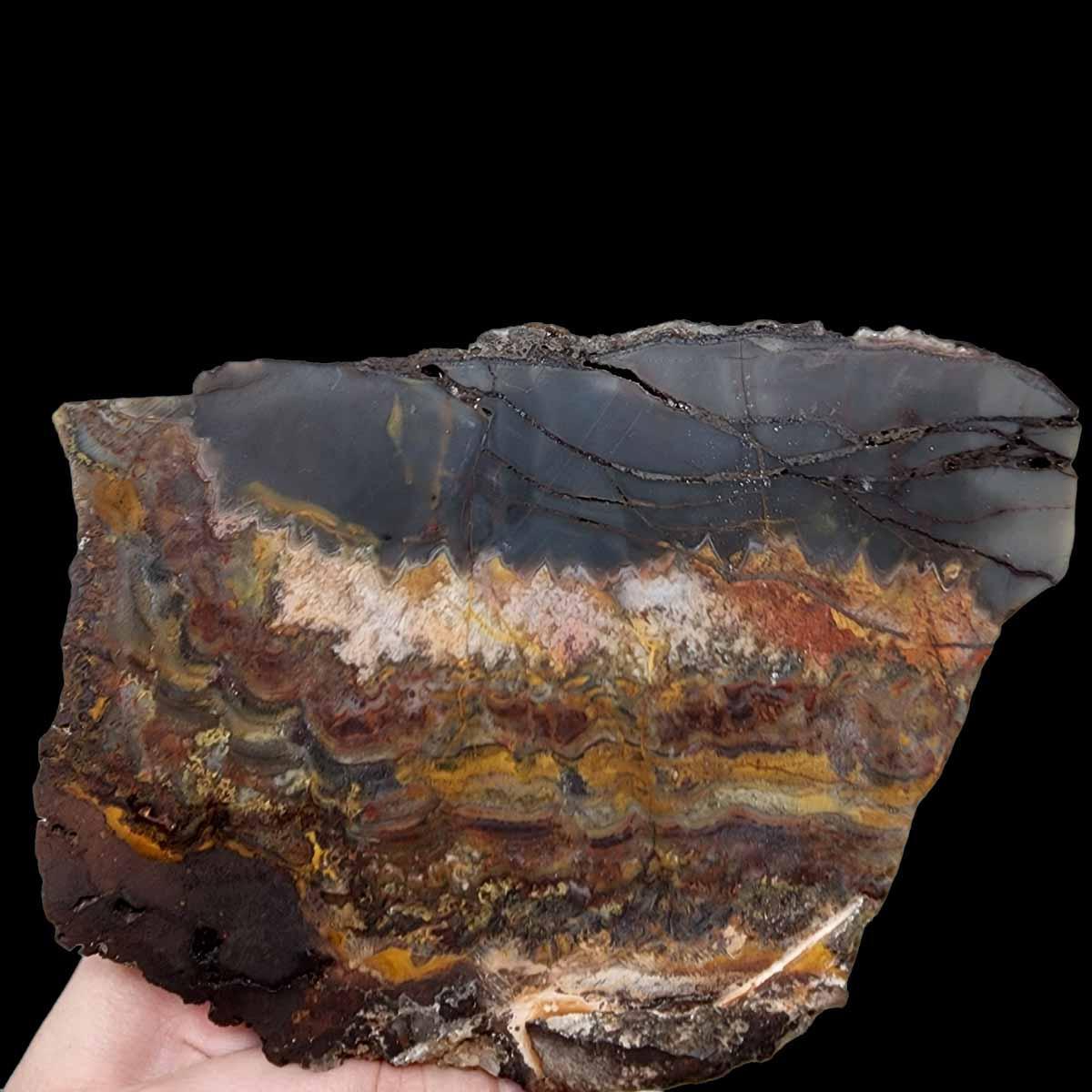 Sarape Jasper Slab!  Lapidary Stone Slab!  Crazy Lace Relative - LapidaryCentral