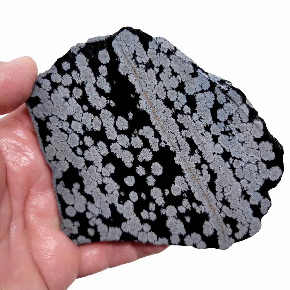 Snowflake Obsidian Slab!  Lapidary Stone Slab! - LapidaryCentral