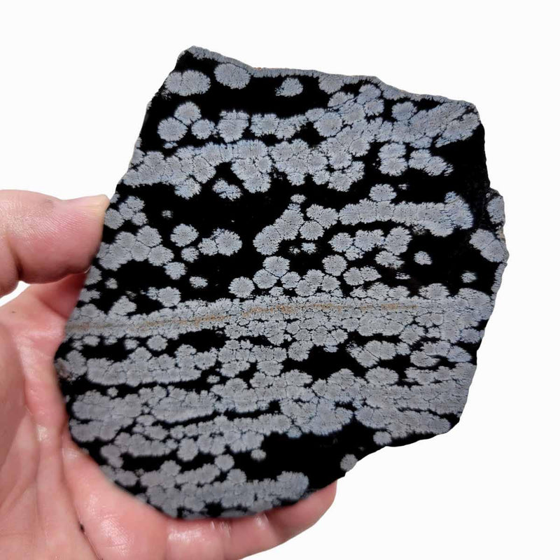 Snowflake Obsidian Slab!  Lapidary Stone Slab! - LapidaryCentral