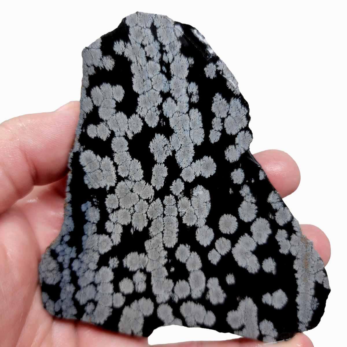 Snowflake Obsidian Slab!  Lapidary Stone Slab! - LapidaryCentral