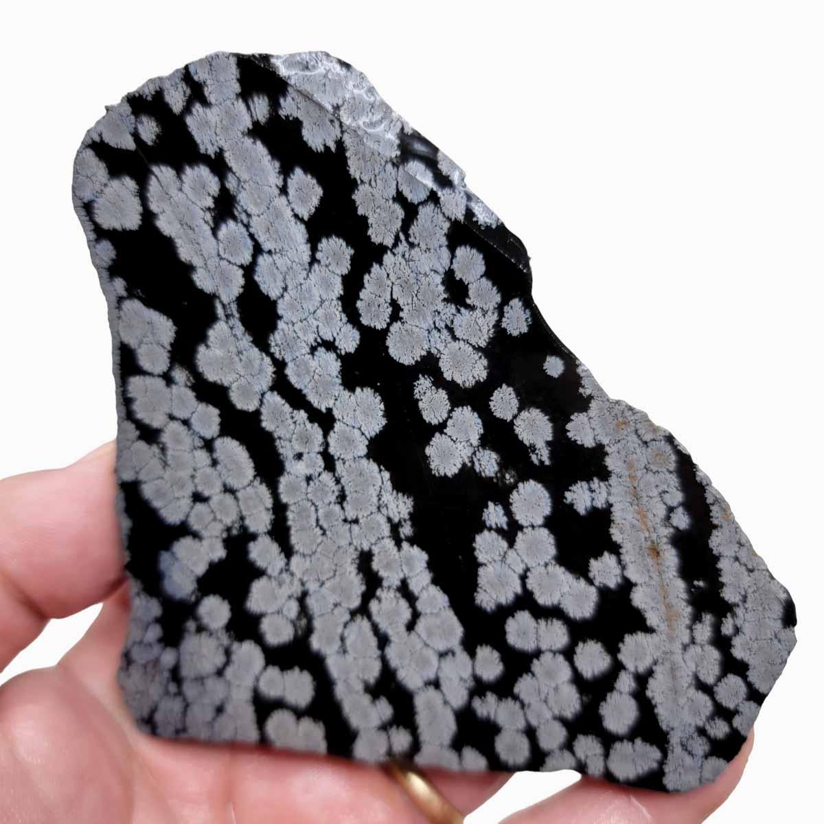 Snowflake Obsidian Slab!  Lapidary Stone Slab! - LapidaryCentral