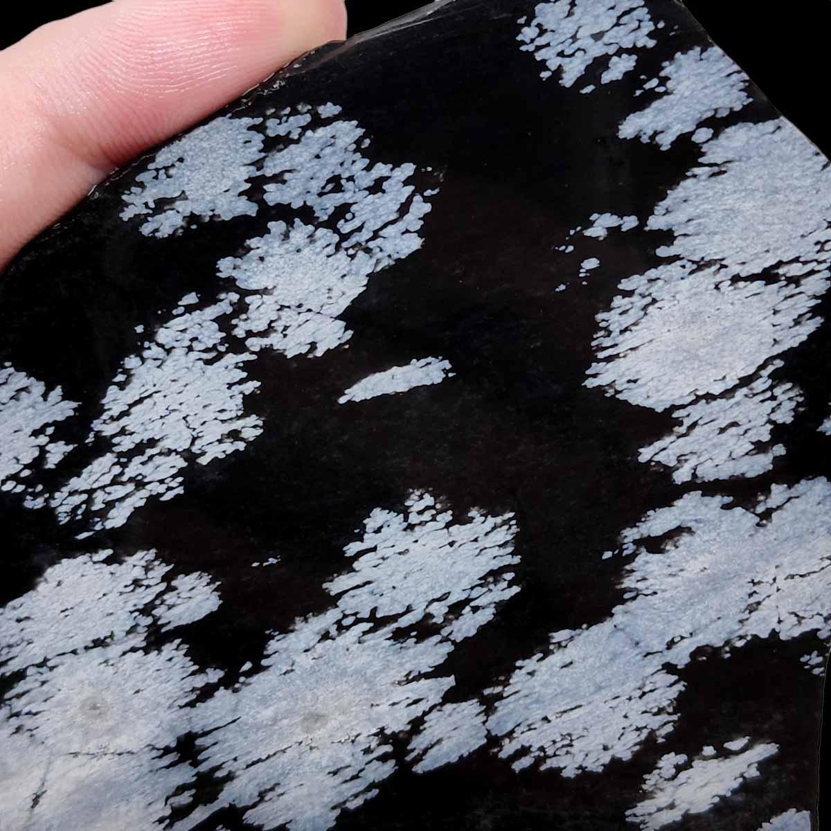 Snowflake Obsidian Slab!  Lapidary Stone Slab! - LapidaryCentral