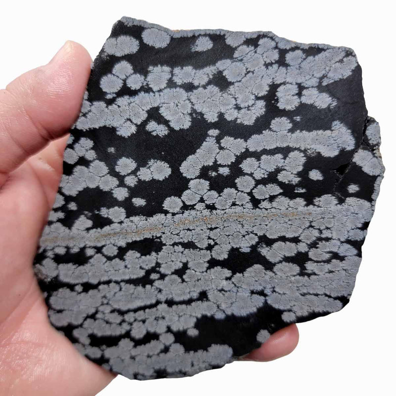 Snowflake Obsidian Slab!  Lapidary Stone Slab! - LapidaryCentral