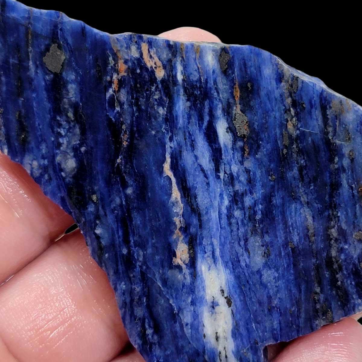 Blue Uruguay Sodalite Slab!  Lapidary Stone Slab! - LapidaryCentral