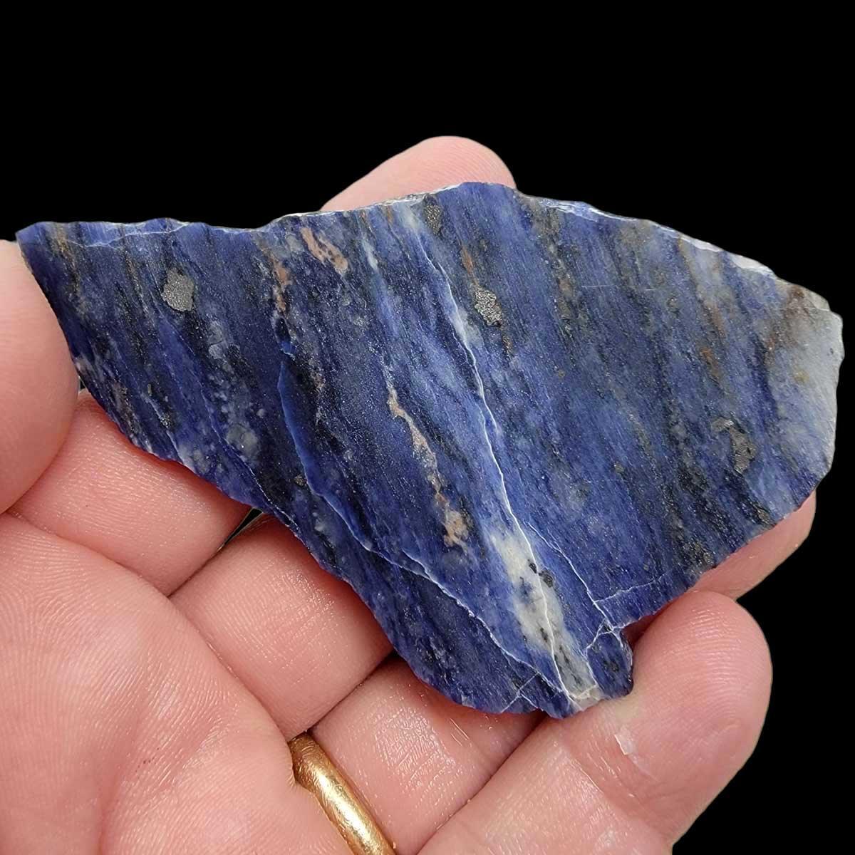 Blue Uruguay Sodalite Slab!  Lapidary Stone Slab! - LapidaryCentral