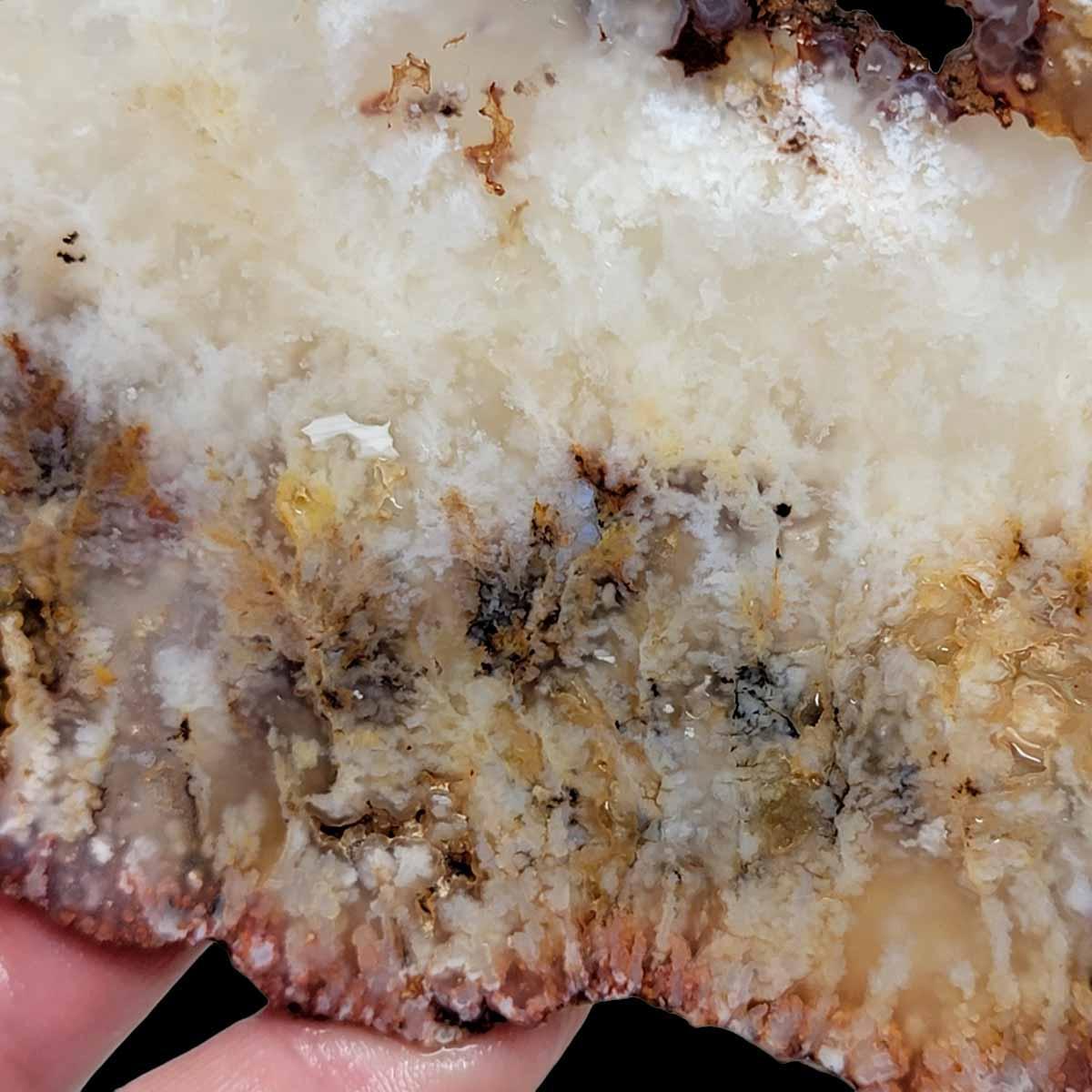 HUGE Stinking Water Plume Agate Slab!  Lapidary Stone Slab! - LapidaryCentral