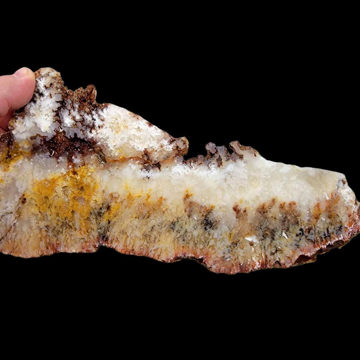 HUGE Stinking Water Plume Agate Slab!  Lapidary Stone Slab! - LapidaryCentral