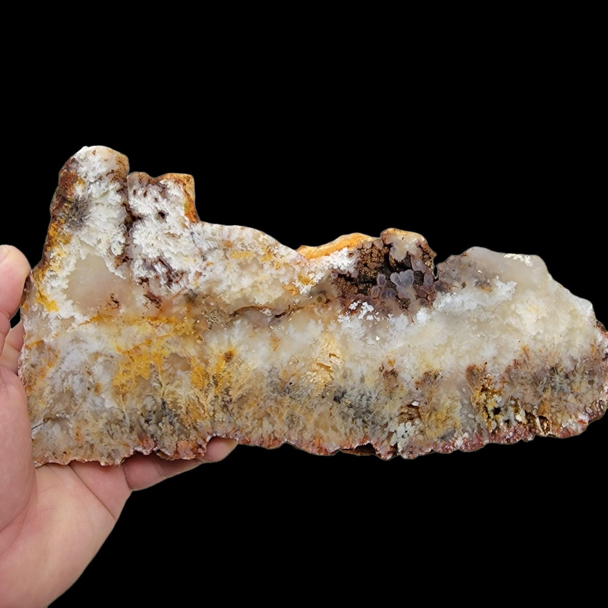 HUGE Stinking Water Plume Agate Slab!  Lapidary Stone Slab! - LapidaryCentral