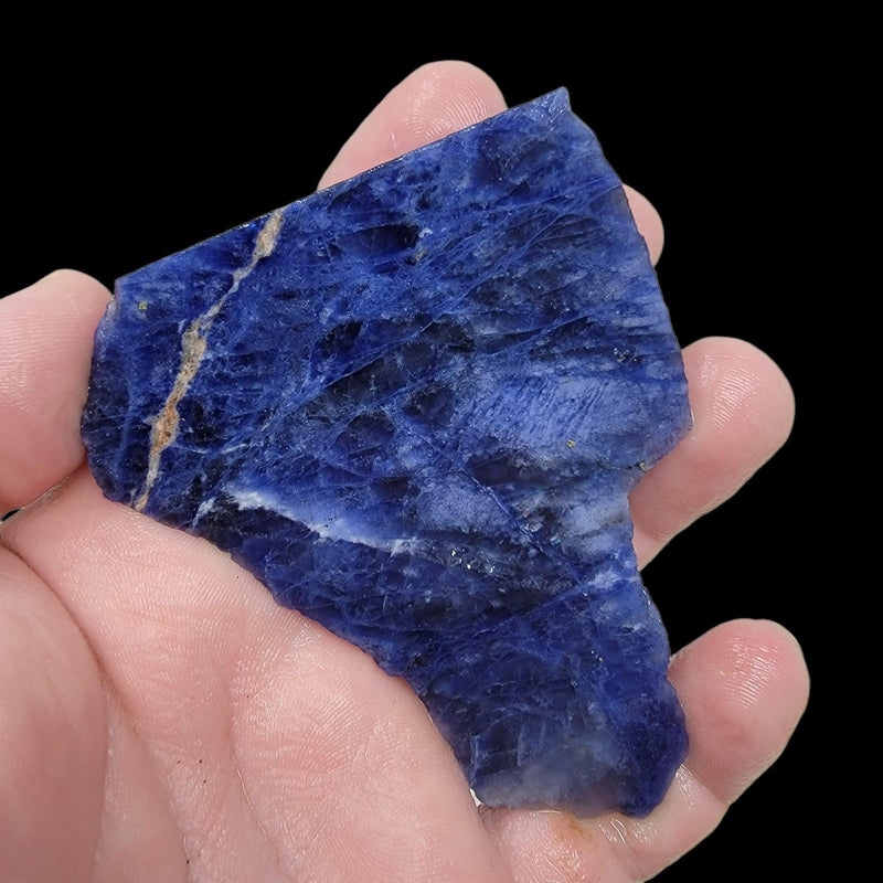 Blue Uruguay Sodalite Slab!  Lapidary Stone Slab! - LapidaryCentral