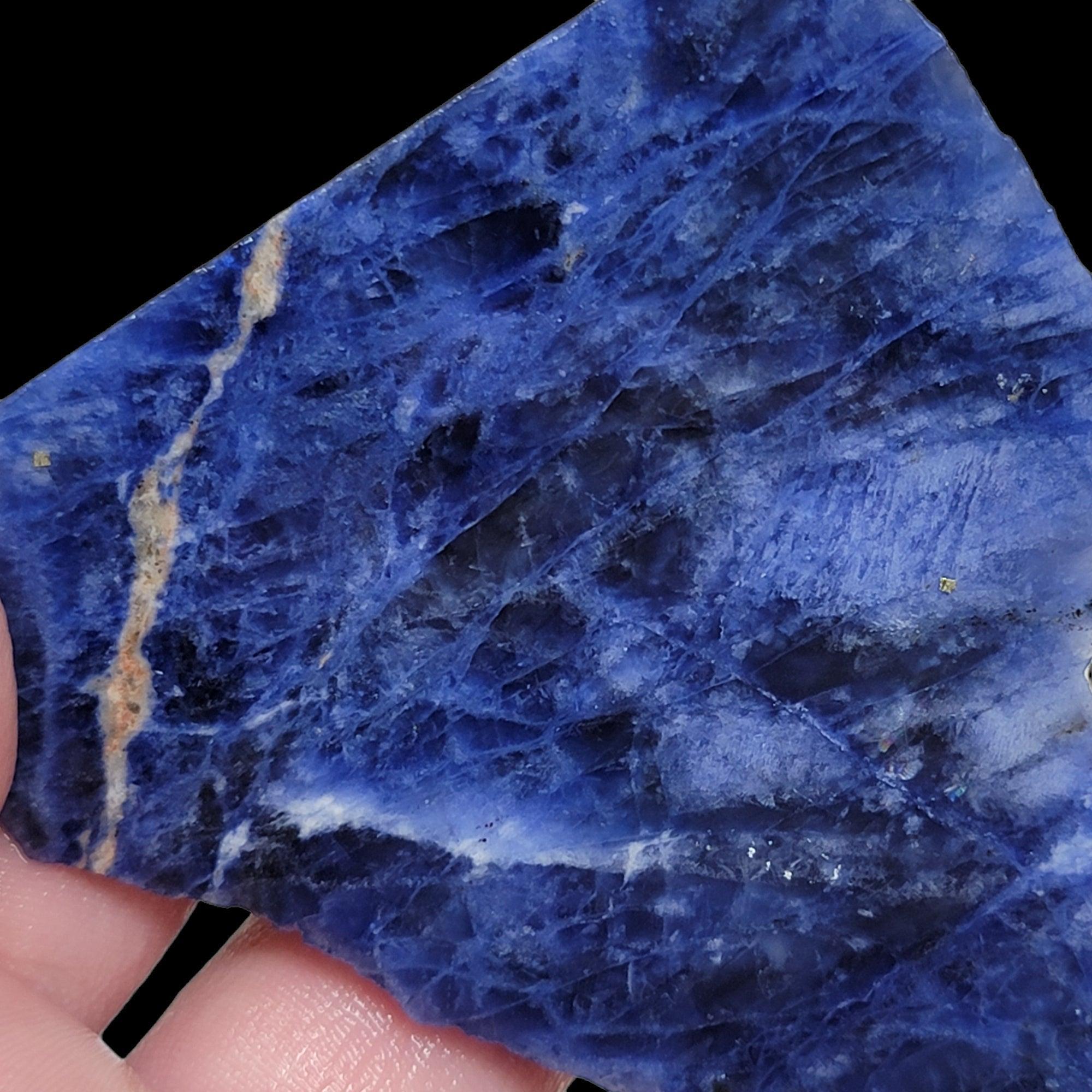 Blue Uruguay Sodalite Slab!  Lapidary Stone Slab! - LapidaryCentral
