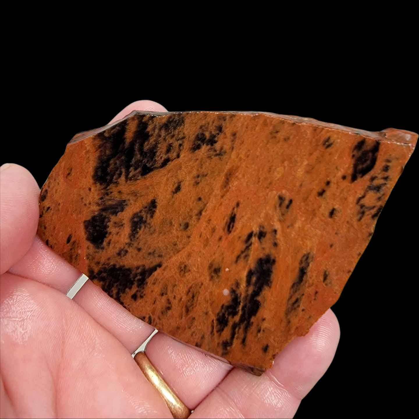 Mecca Obsidian Slab!  Lapidary Stone Slab! - LapidaryCentral