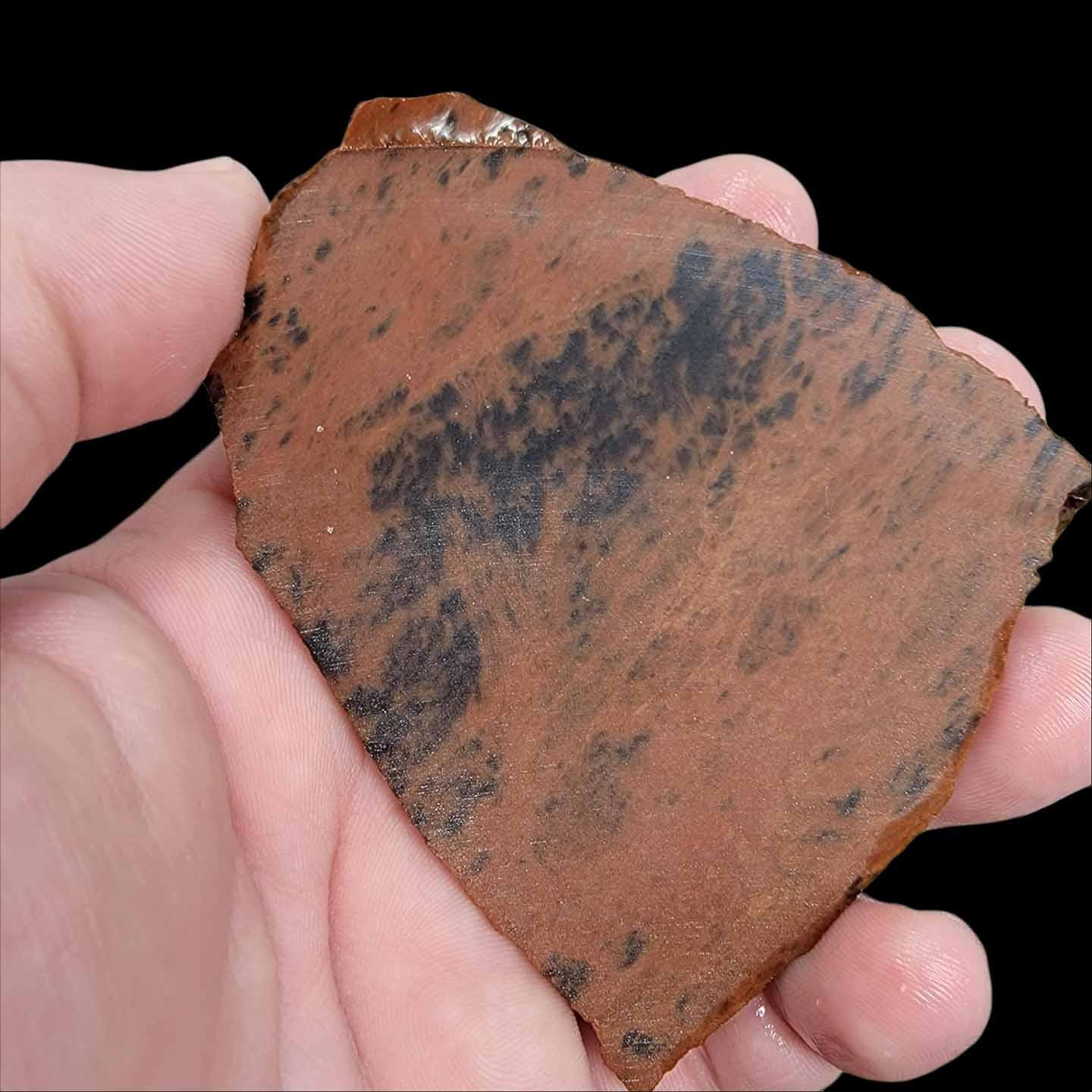 Mecca Obsidian Slab!  Lapidary Stone Slab! - LapidaryCentral