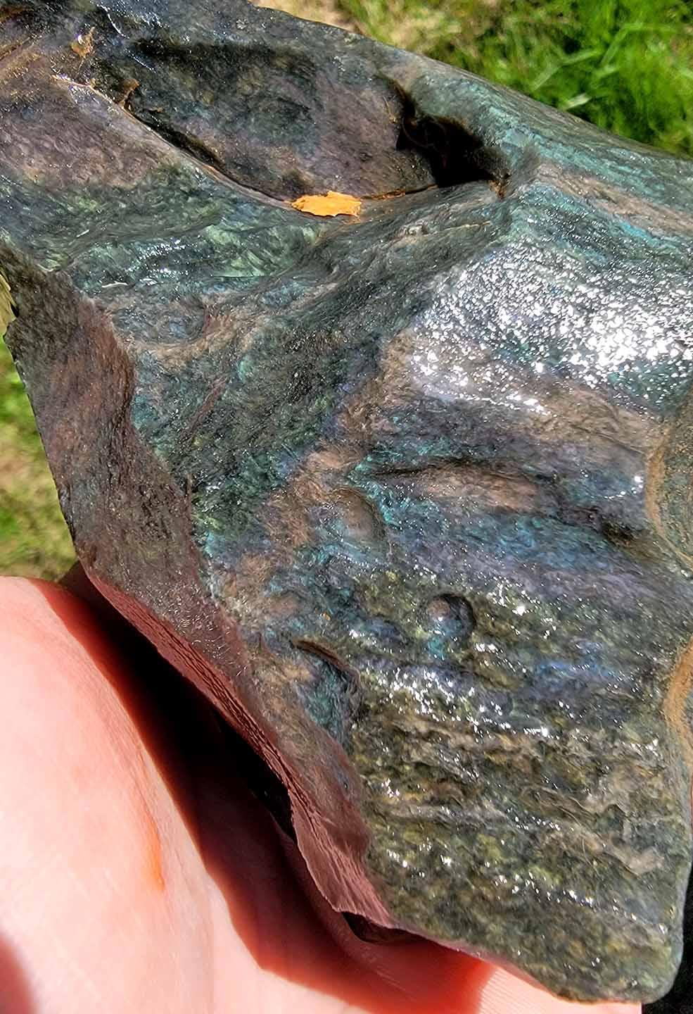 RARE Mexican Velvet Obsidian Cutting Rough Flatrate! - LapidaryCentral