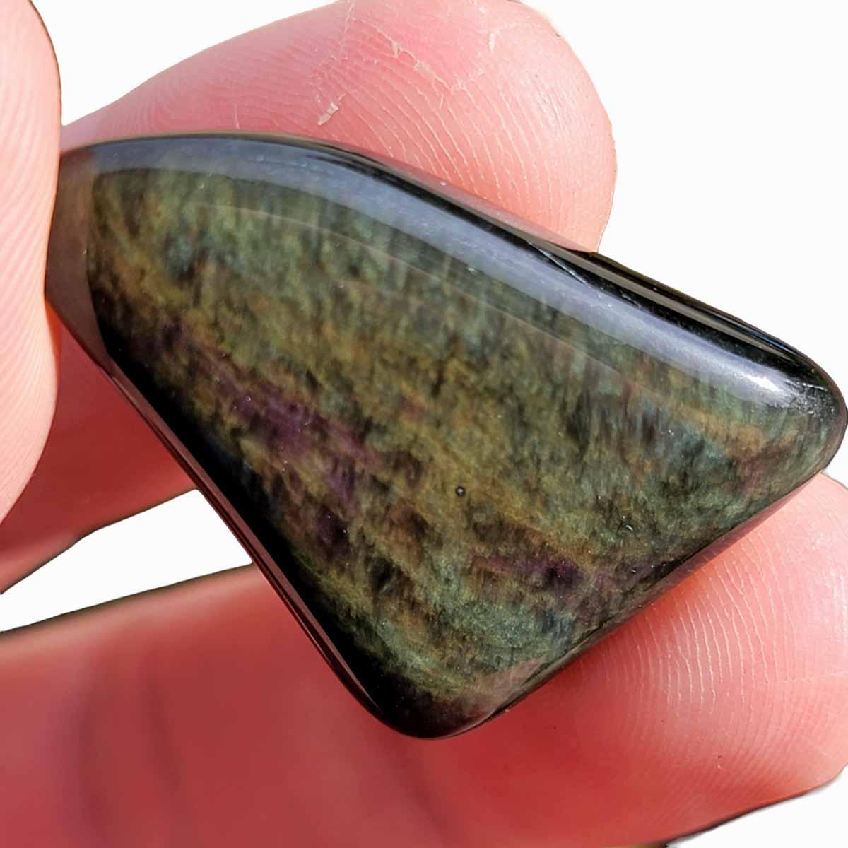 Velvet Obsidian Tumbled Polished Pocket Stones! 200 grams! - LapidaryCentral