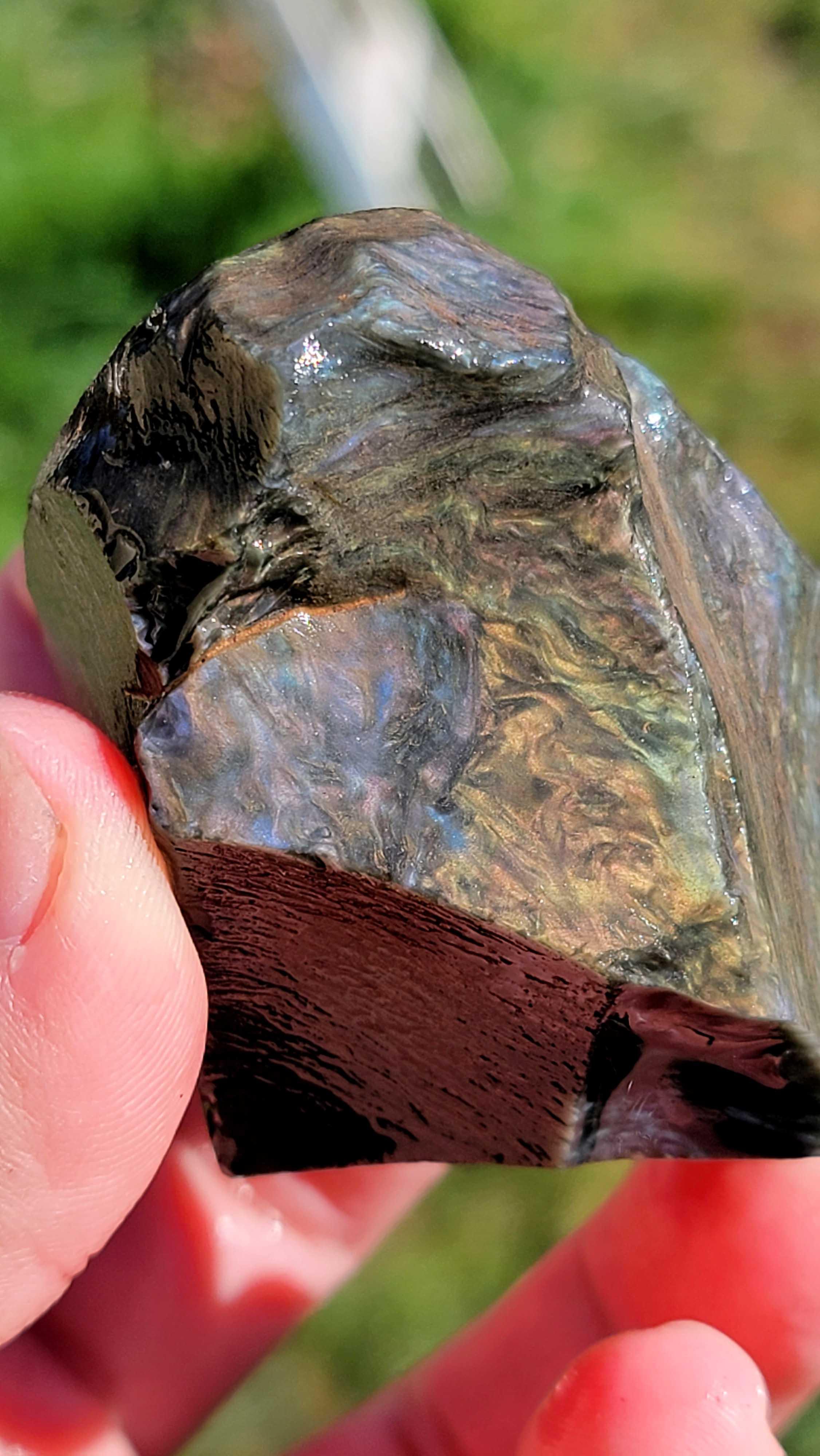 4 Pounds Random Pull RARE Mexican Velvet Obsidian Rough!  Old Stock! - LapidaryCentral